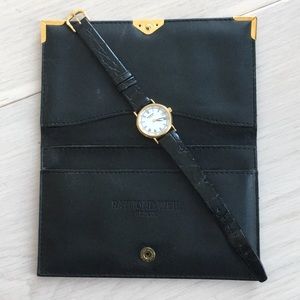 Raymond Weil Geneve 18K gold electroplated watch